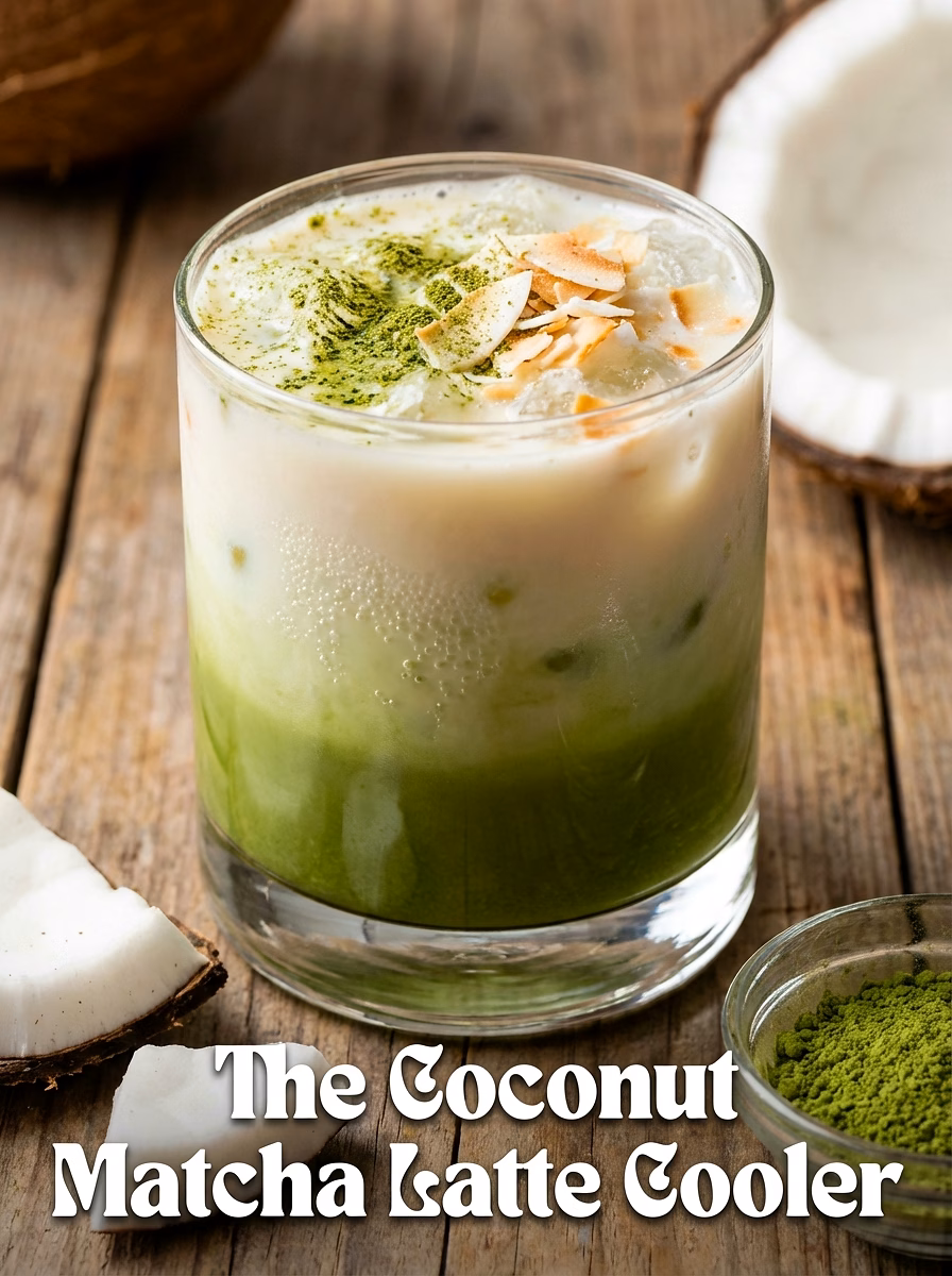 The Coconut Matcha Latte Cooler