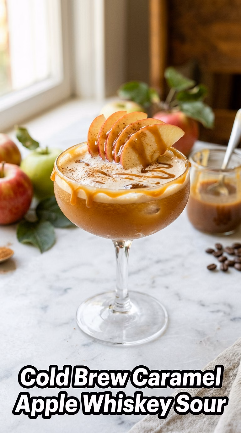 Cold Brew Caramel Apple Whiskey Sour