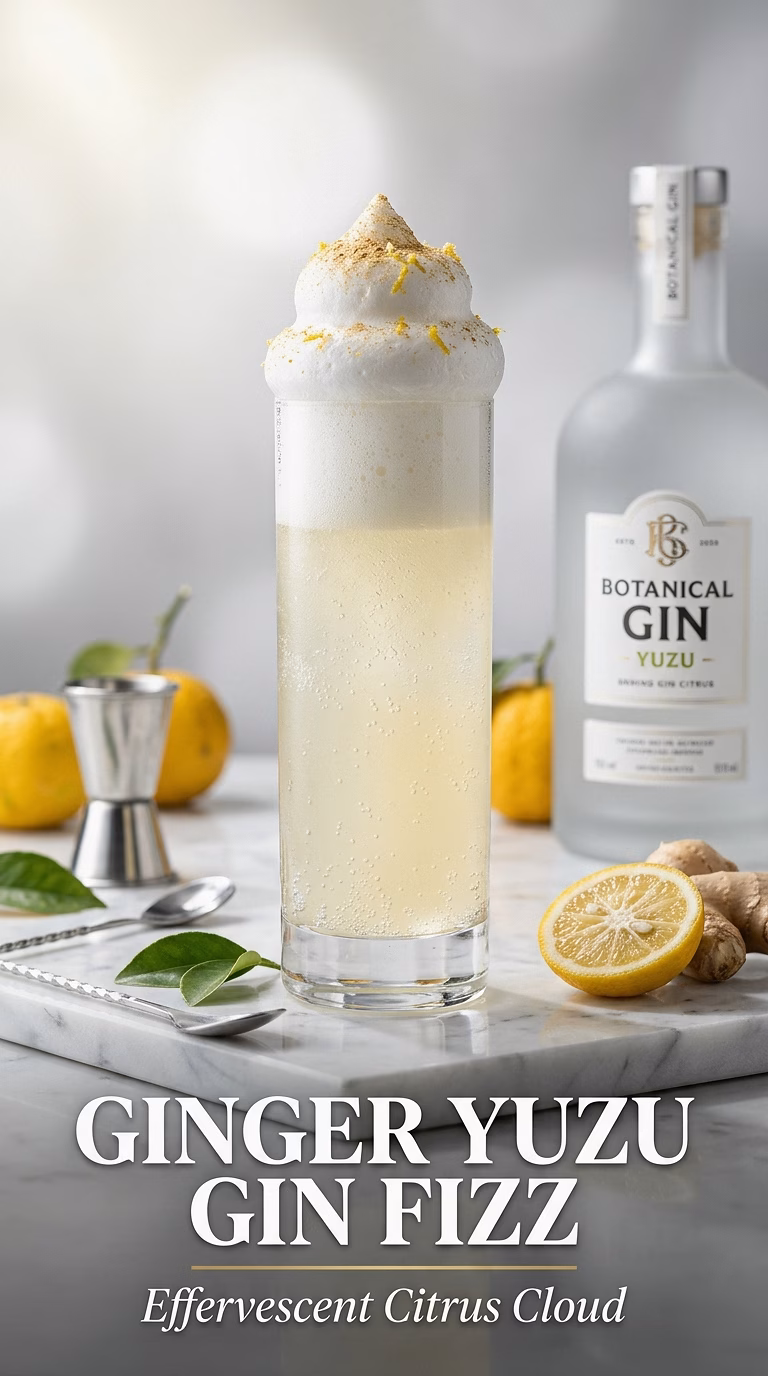 Ginger Yuzu Gin Fizz