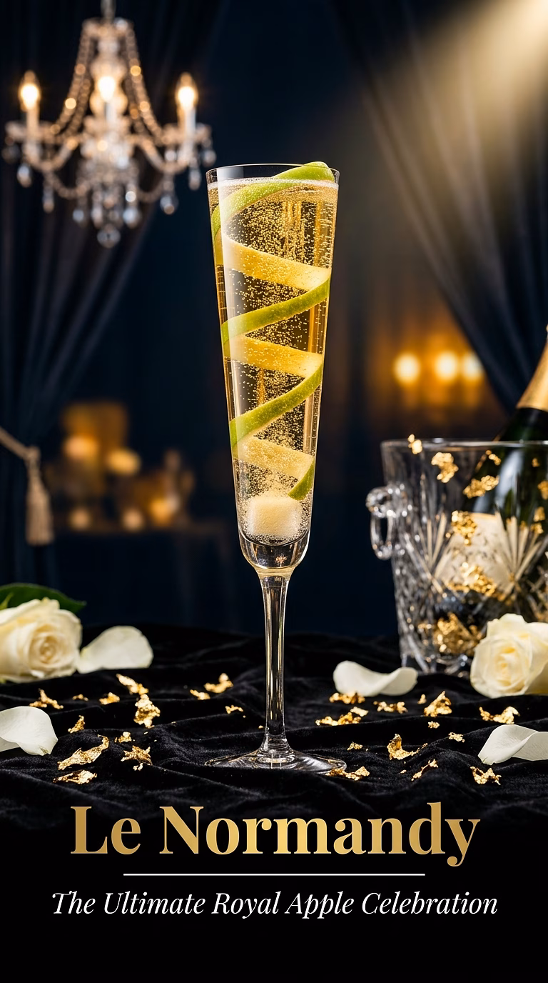 Le Normandy (Calvados Champagne Cocktail)