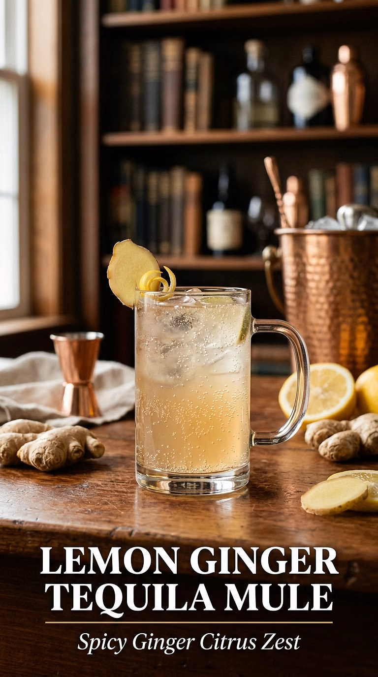 Lemon Ginger Tequila Mule