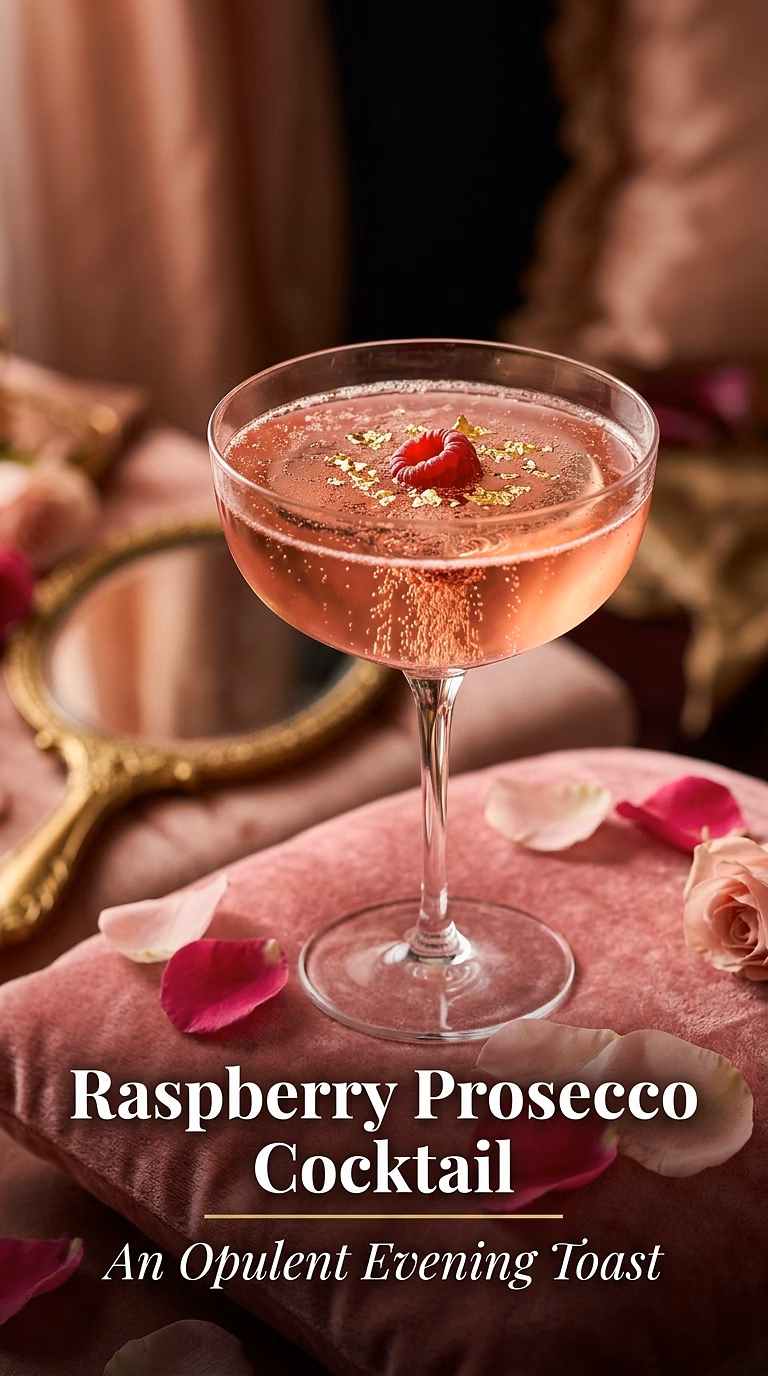 Limoncello Raspberry Prosecco Cocktail