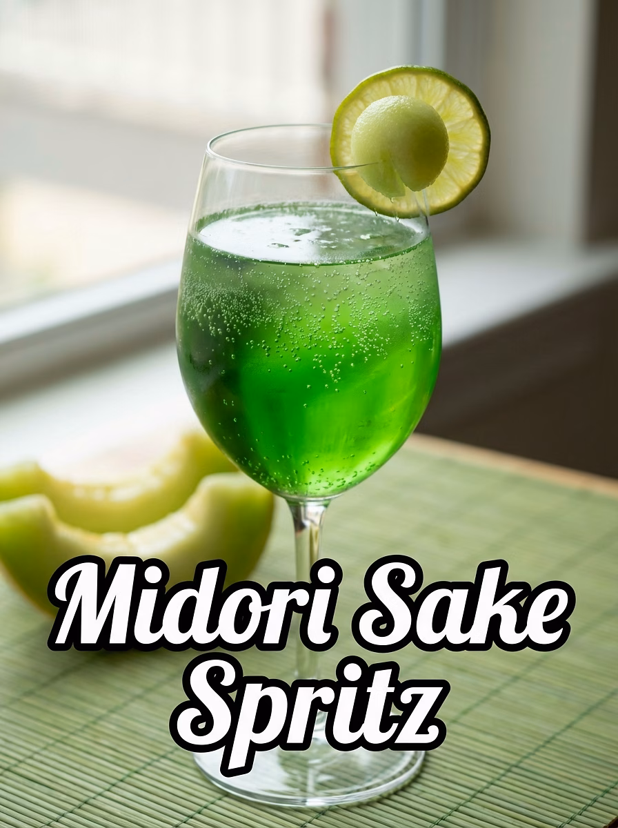 Midori Sake Spritz