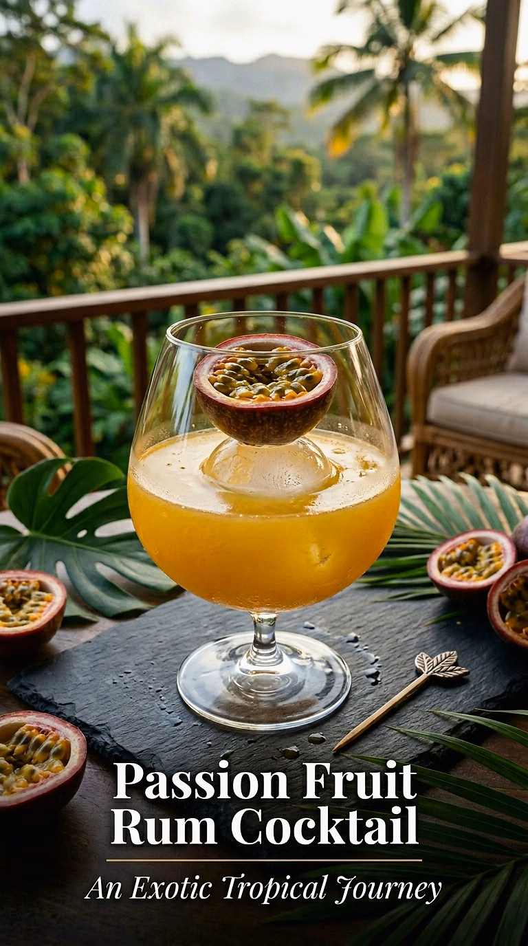 Passion Fruit Rum Cocktail