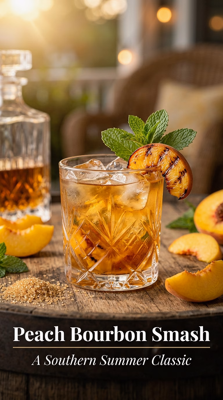 Peach Bourbon Smash