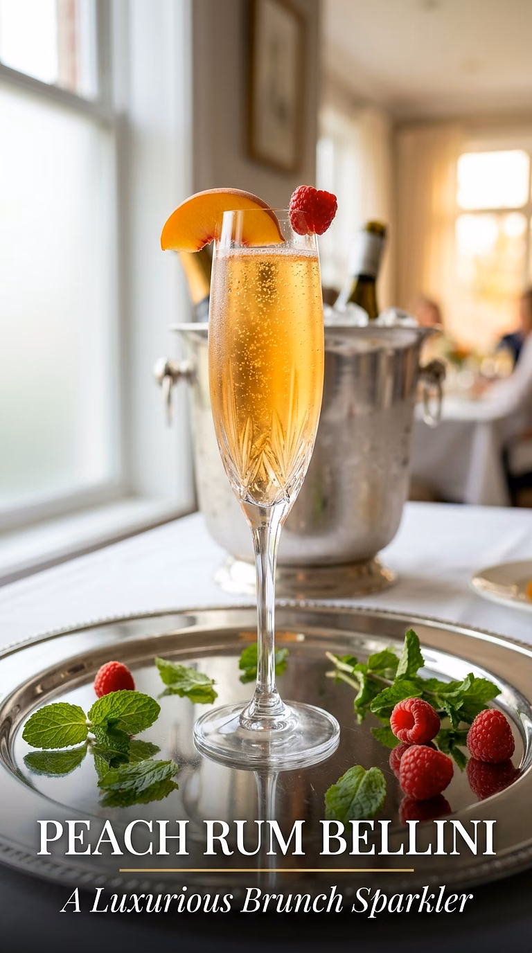 Peach Rum Bellini