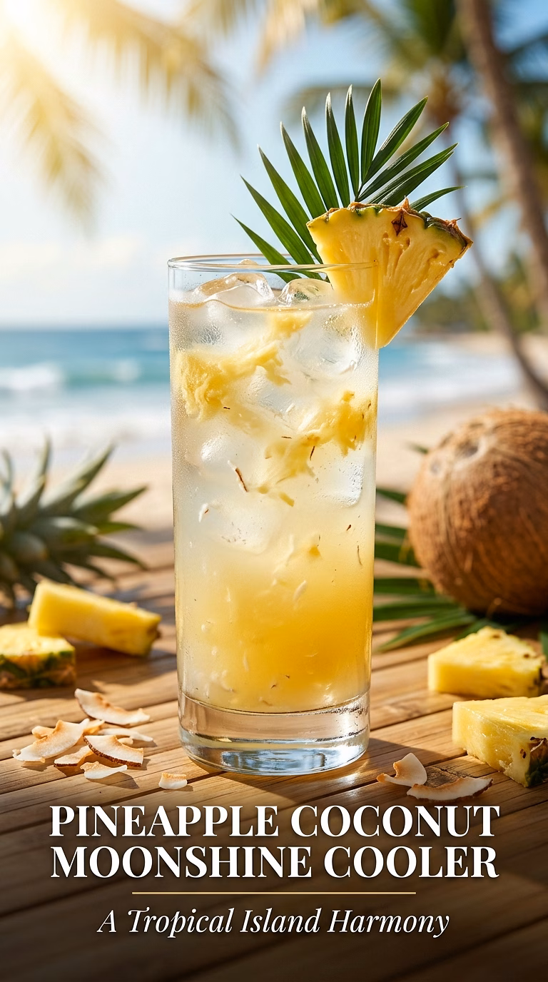 Pineapple Coconut Moonshine Cooler