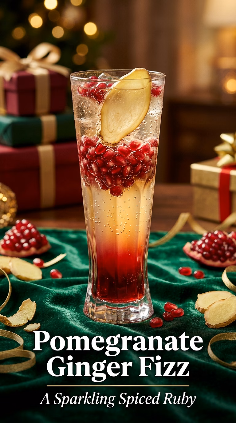 Pomegranate Ginger Fizz