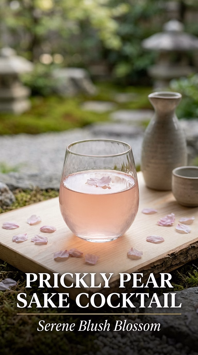 Prickly Pear Sake Cocktail