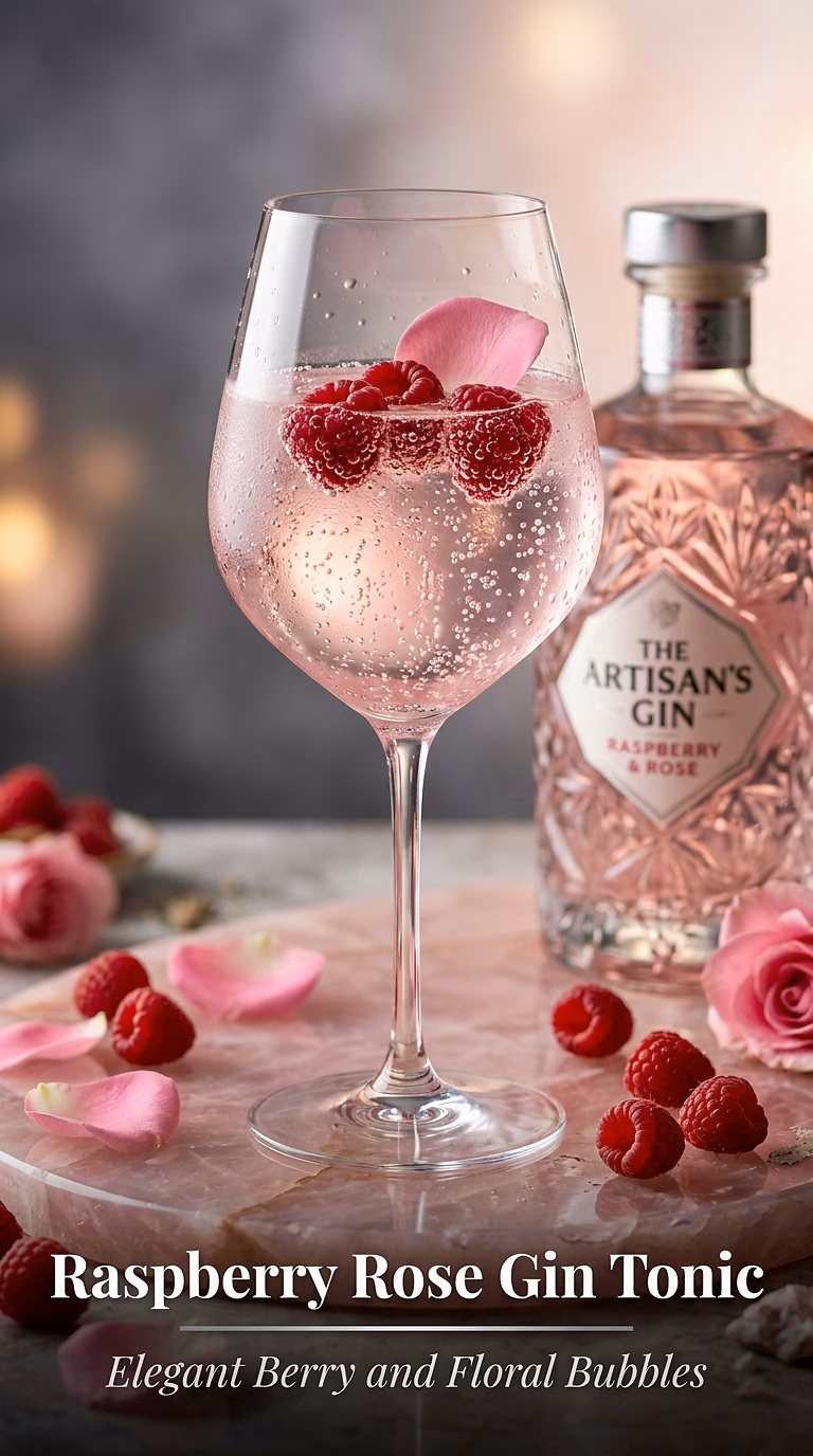 Raspberry Rose Gin Tonic