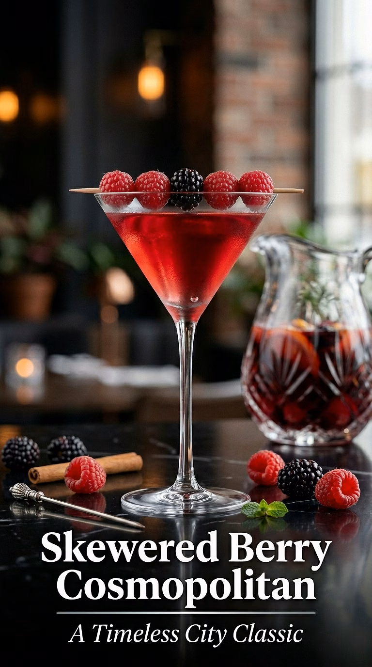 Skewered Berry Cosmopolitan