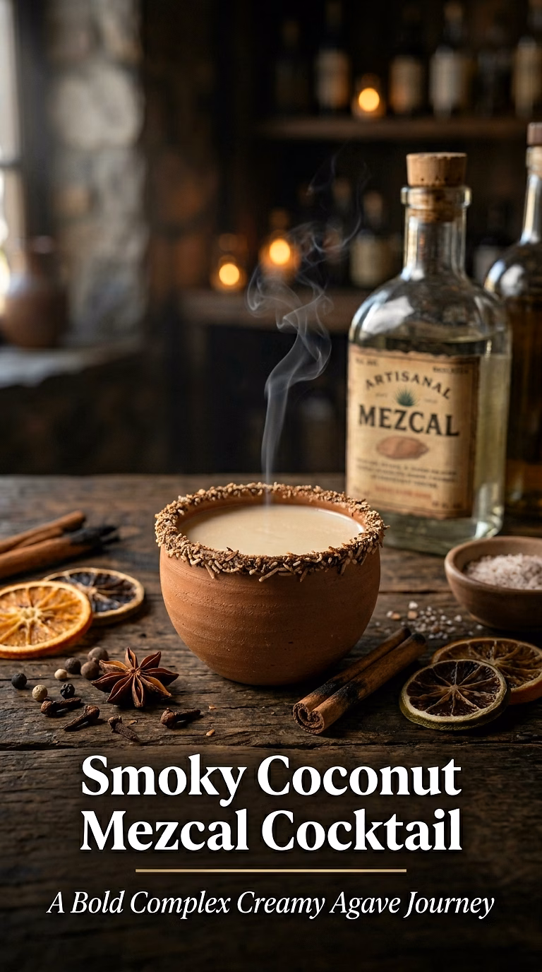 Smoky Coconut Mezcal Cocktail