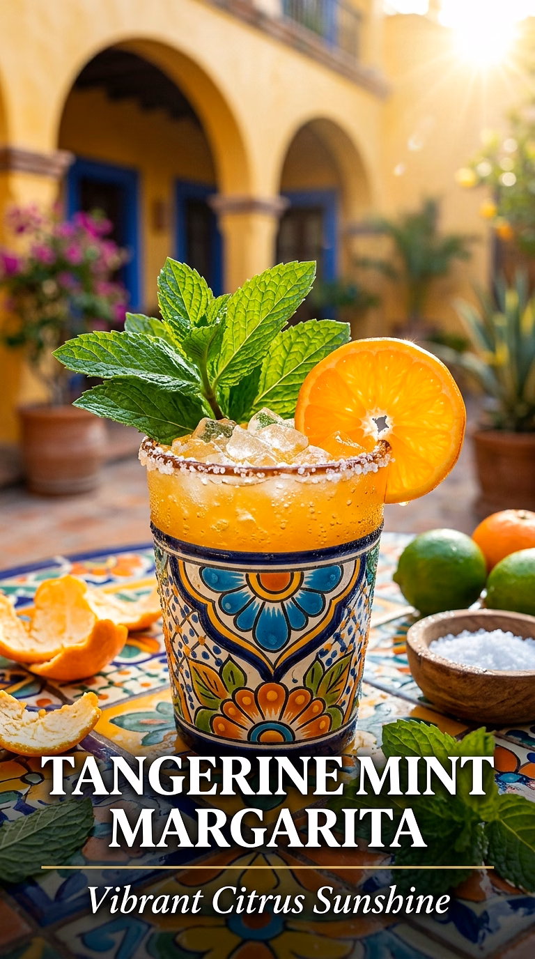 Tangerine Mint Sparkling Margarita
