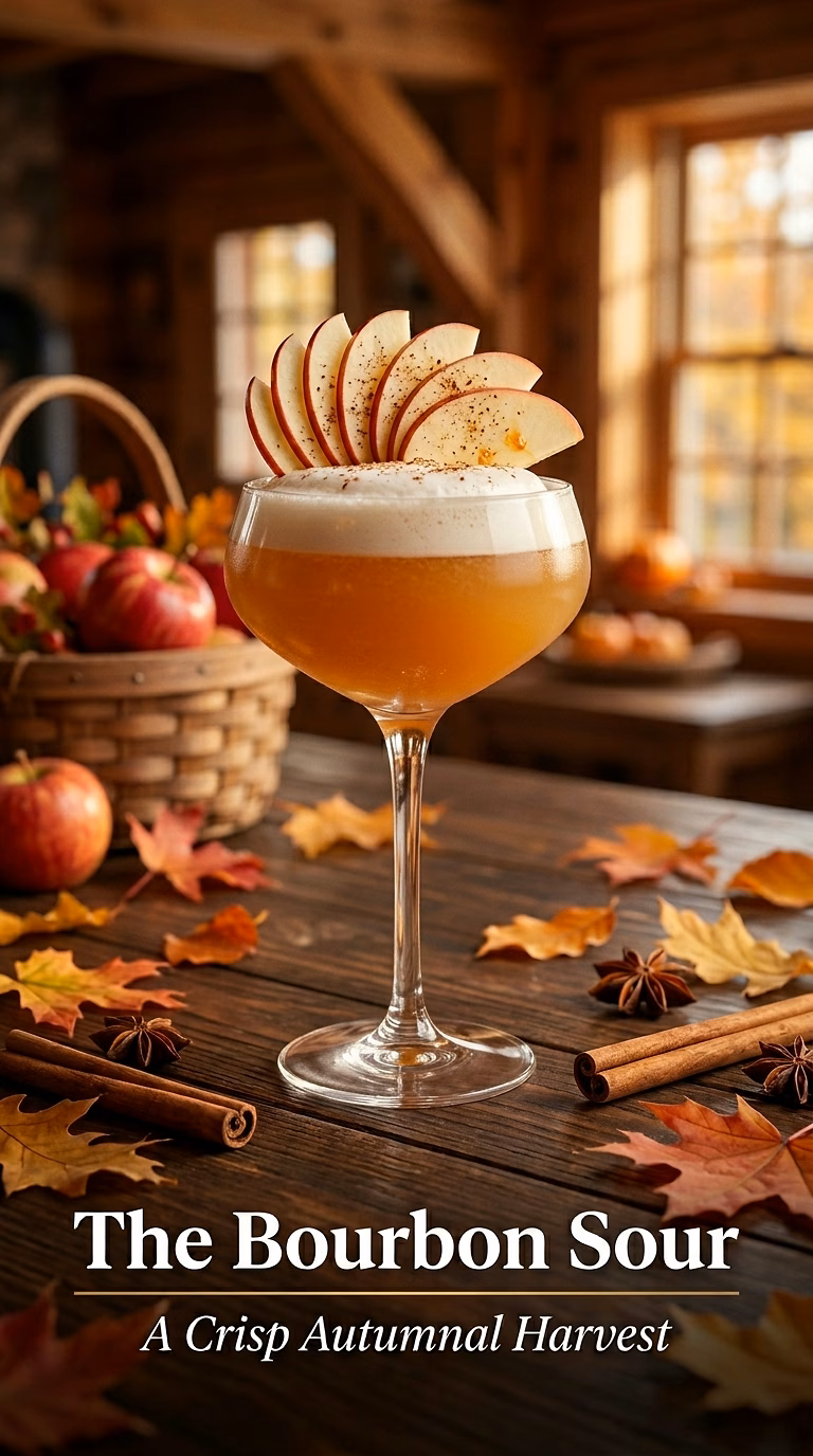 The Apple Cider Bourbon Sour with Orange Bitters