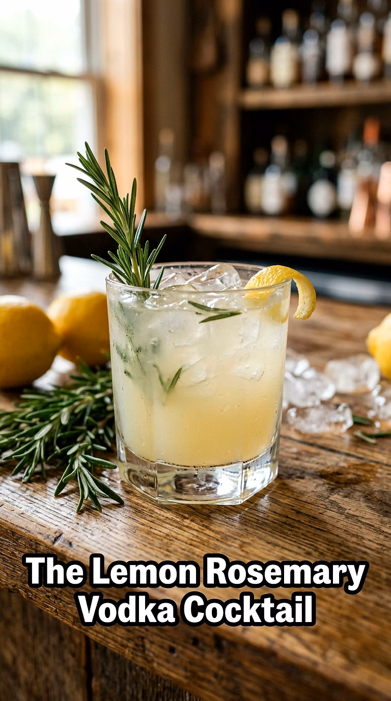 The Lemon Rosemary Vodka Cocktail