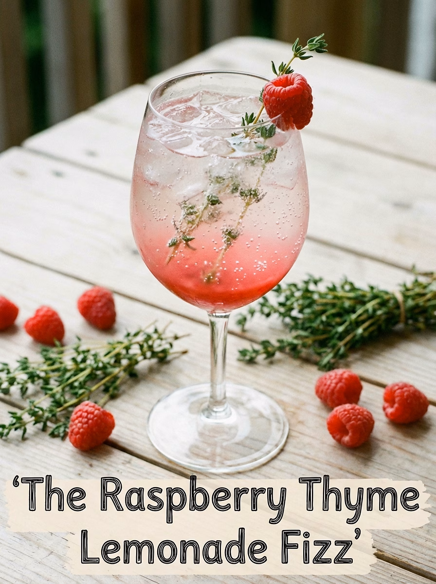 The Raspberry Thyme Lemonade Fizz