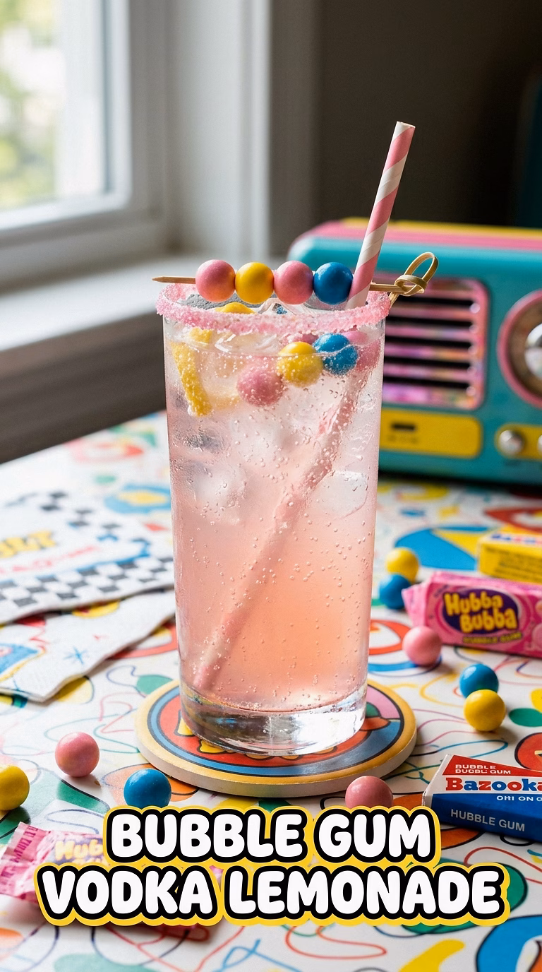 Bubble Gum Vodka Lemonade