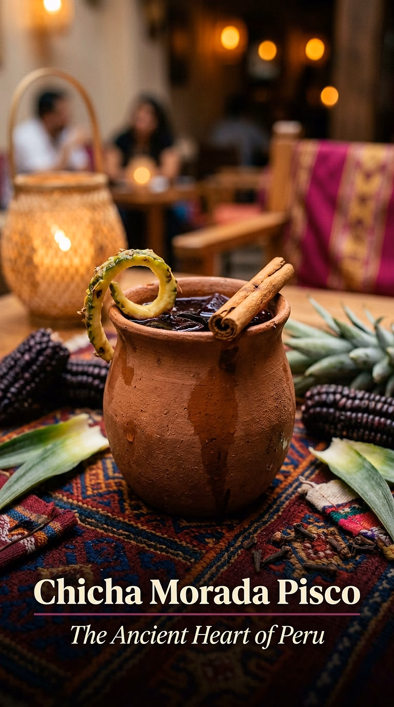 Chicha Morada Pisco Cocktail