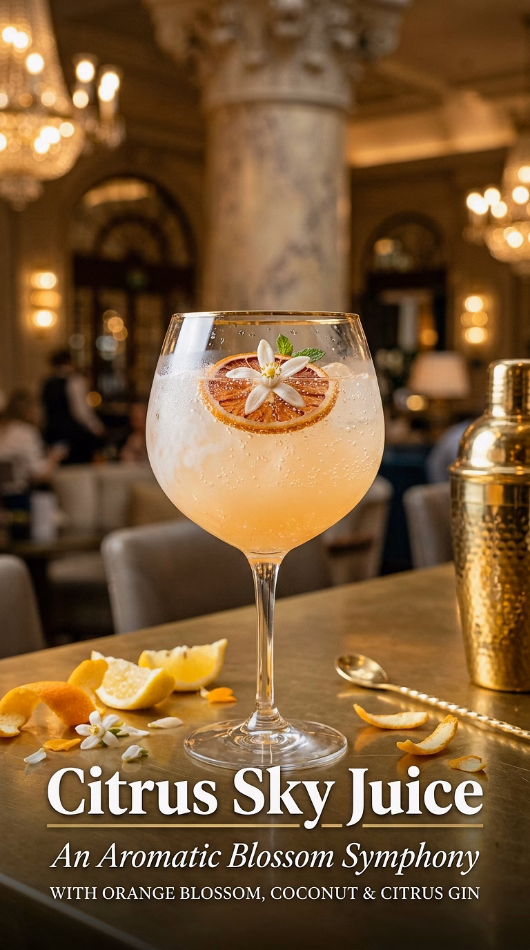 Citrus Sky Juice with Orange Blossom