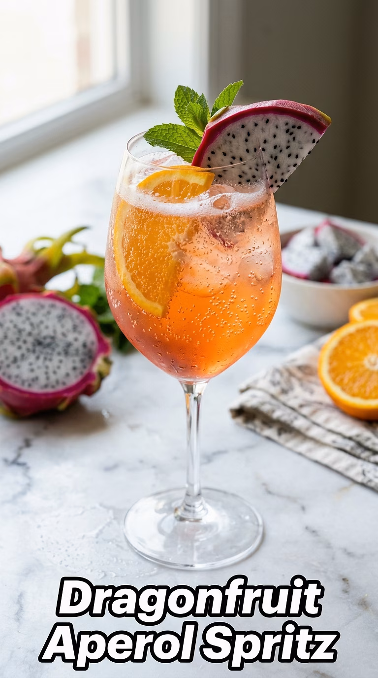 Dragonfruit Aperol Spritz
