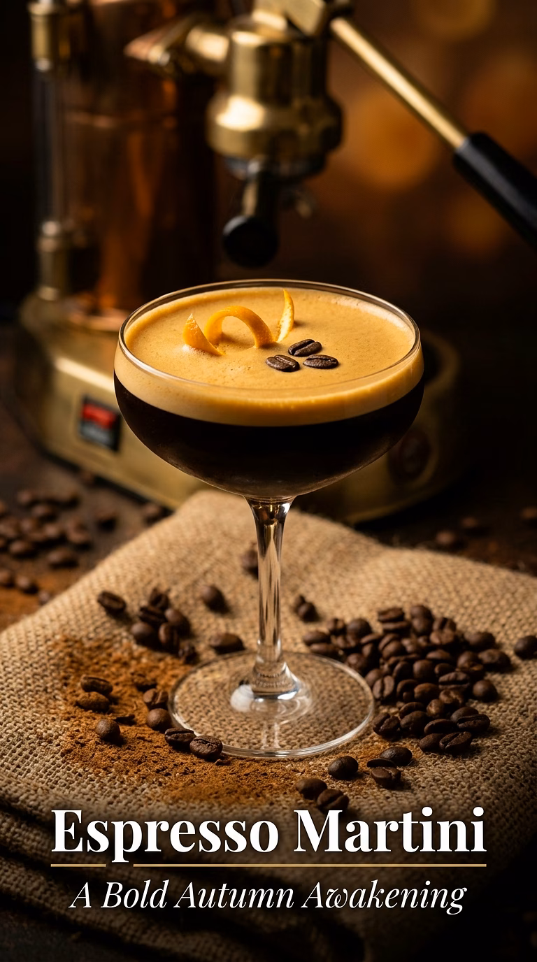 Espresso Martini with a Cinnamon Twist