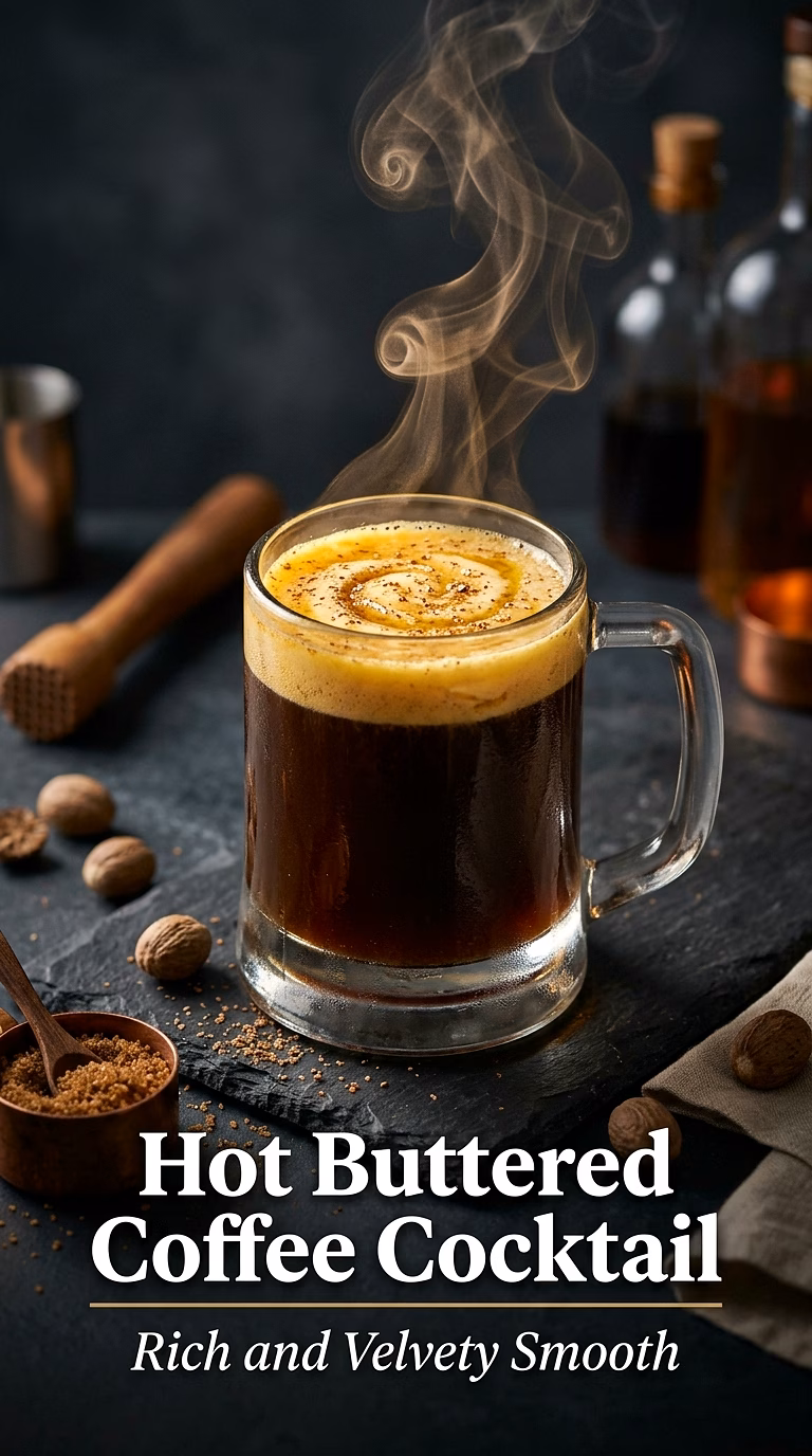 Hot Buttered Coffee Cocktail