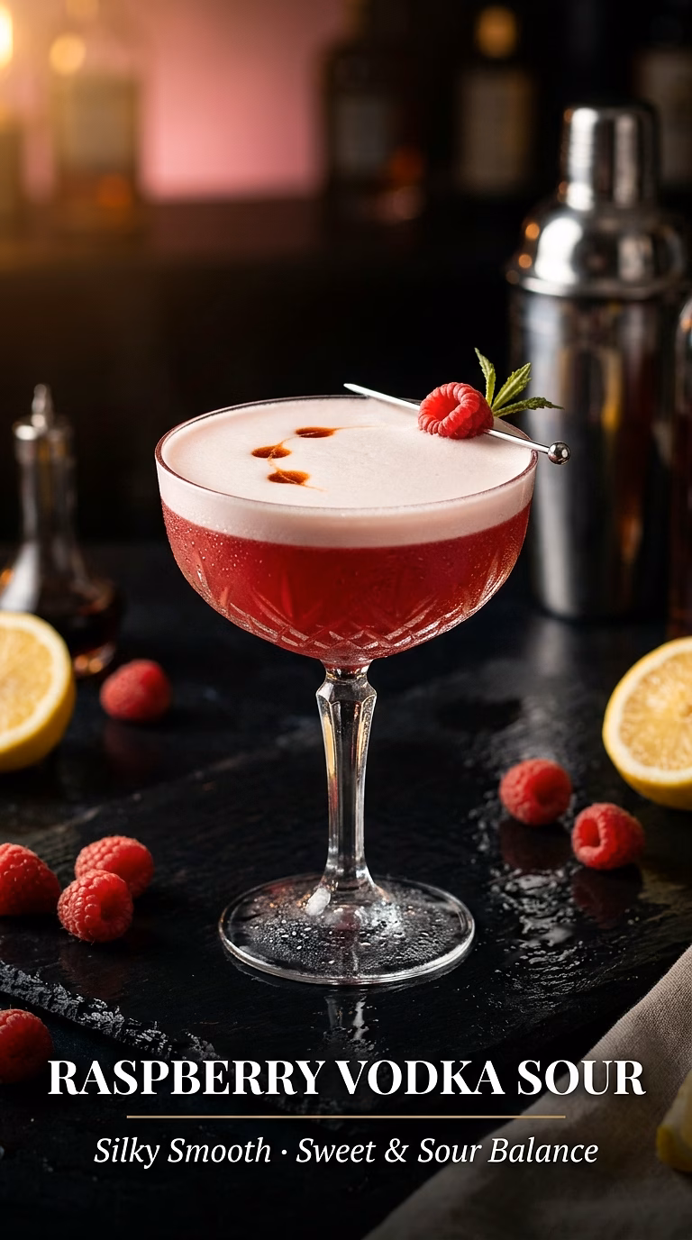 Raspberry Vodka Sour