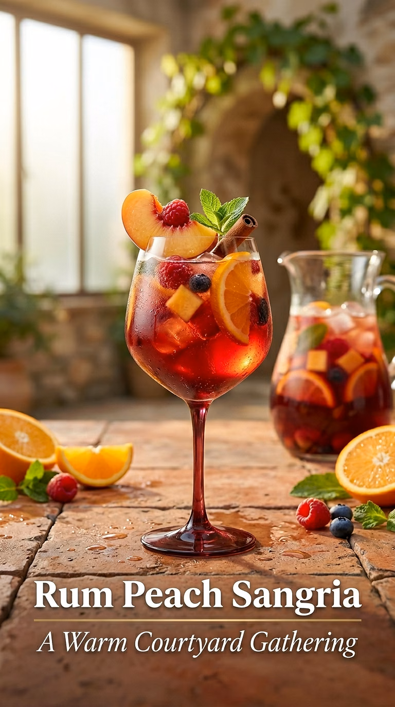 Rum Peach Sangria