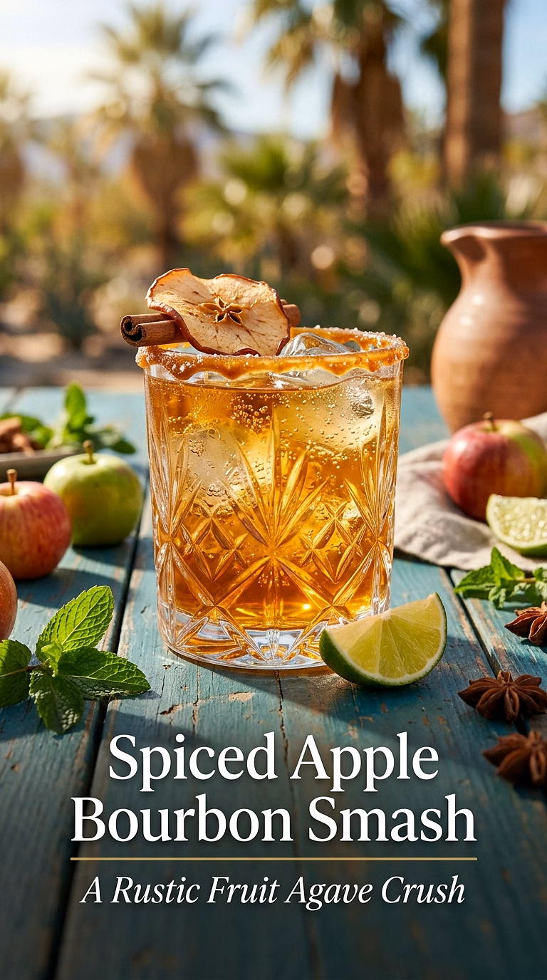 Spiced Apple Bourbon Smash