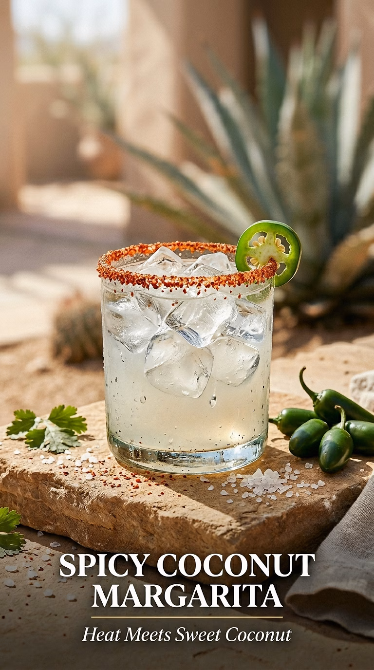 Spicy Coconut Vodka Margarita