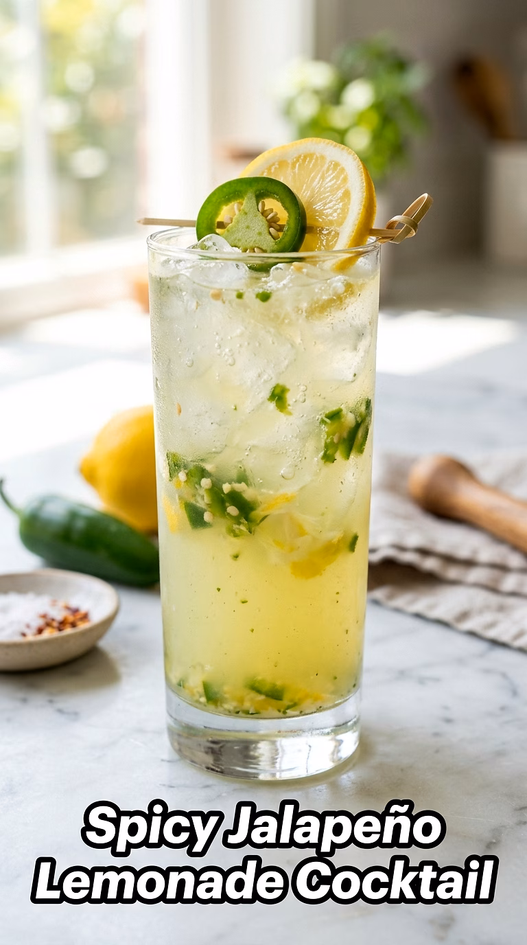 Spicy Jalapeño Lemonade Cocktail