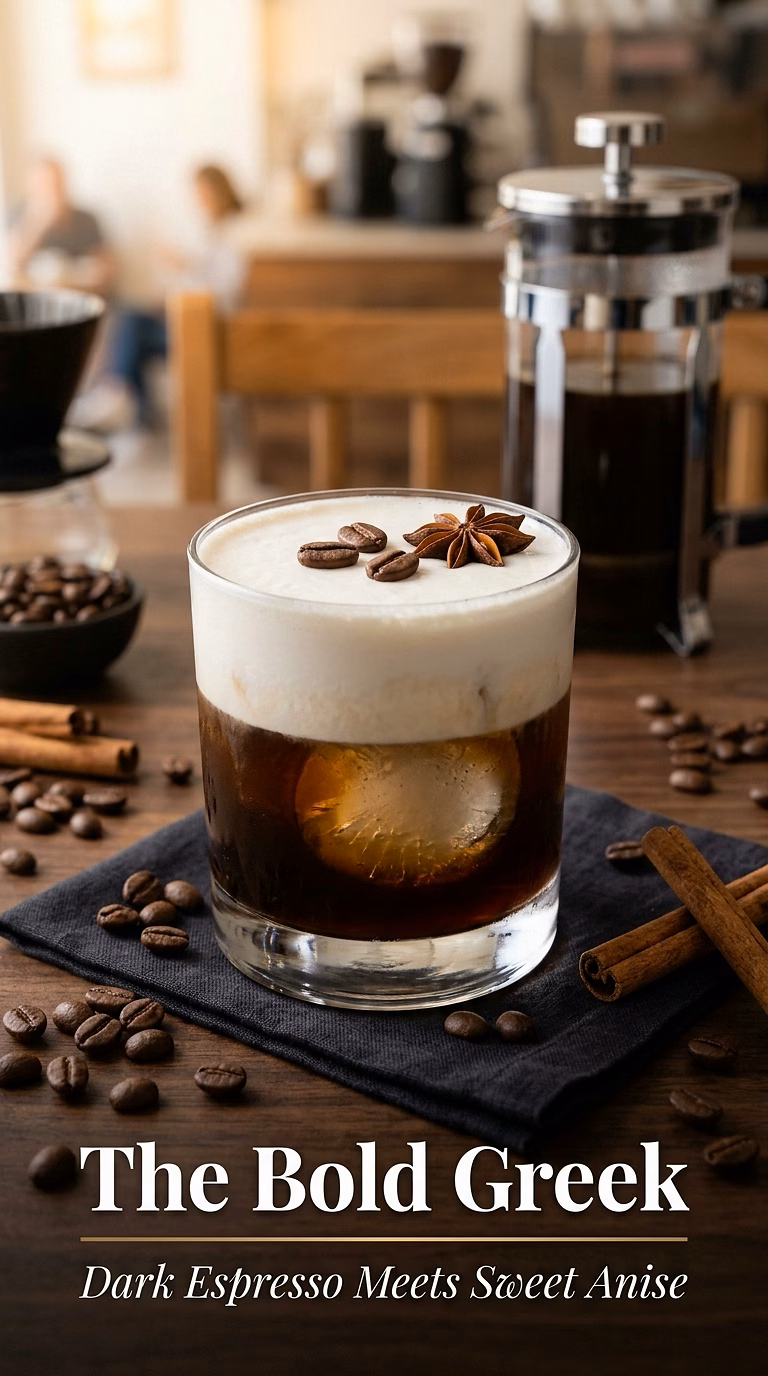 The Bold Greek (Ouzo Coffee Cocktail)