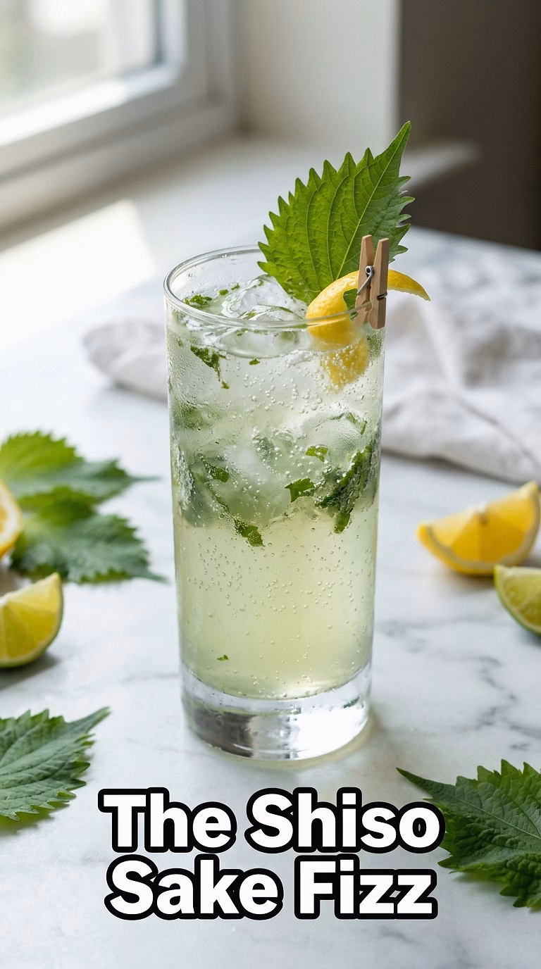 The Shiso Sake Fizz