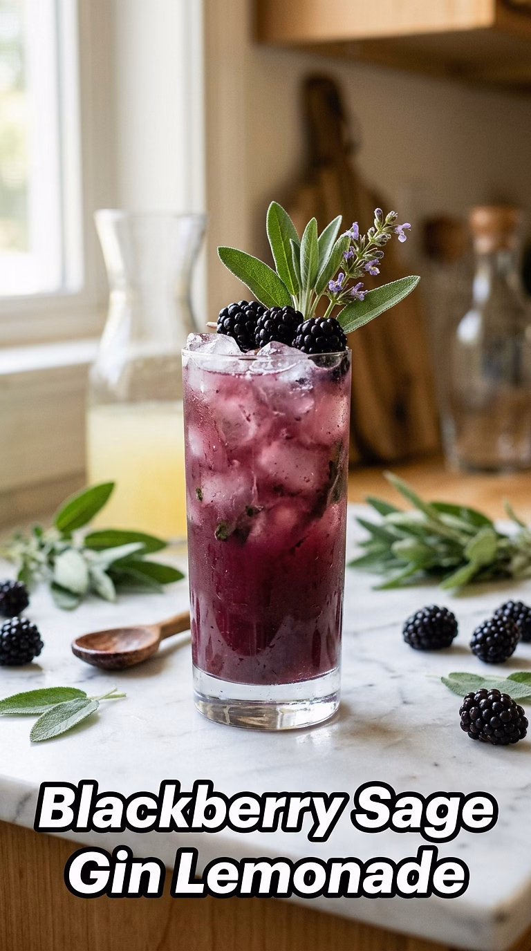 Blackberry Sage Gin Lemonade