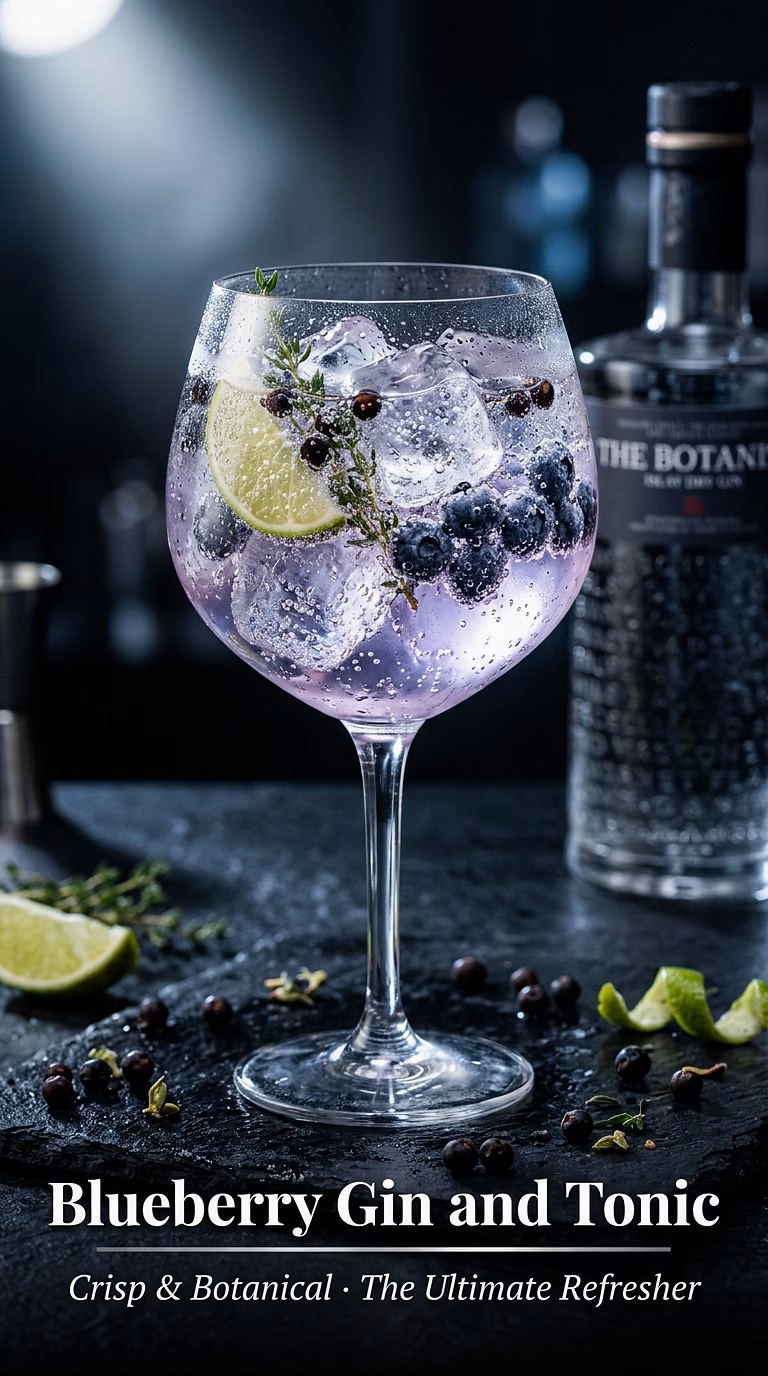 Blueberry Gin and Tonic