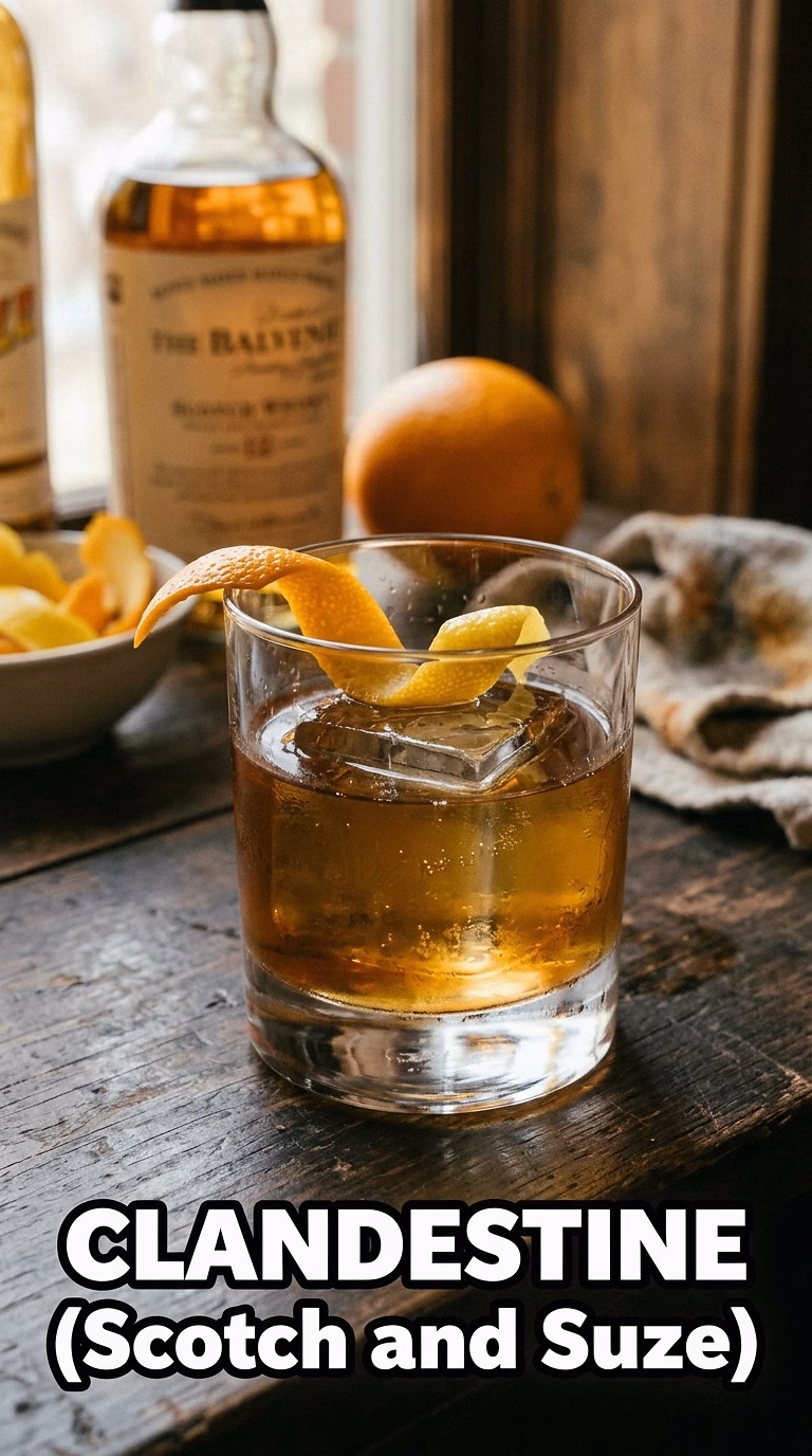 Clandestine (Scotch and Suze)