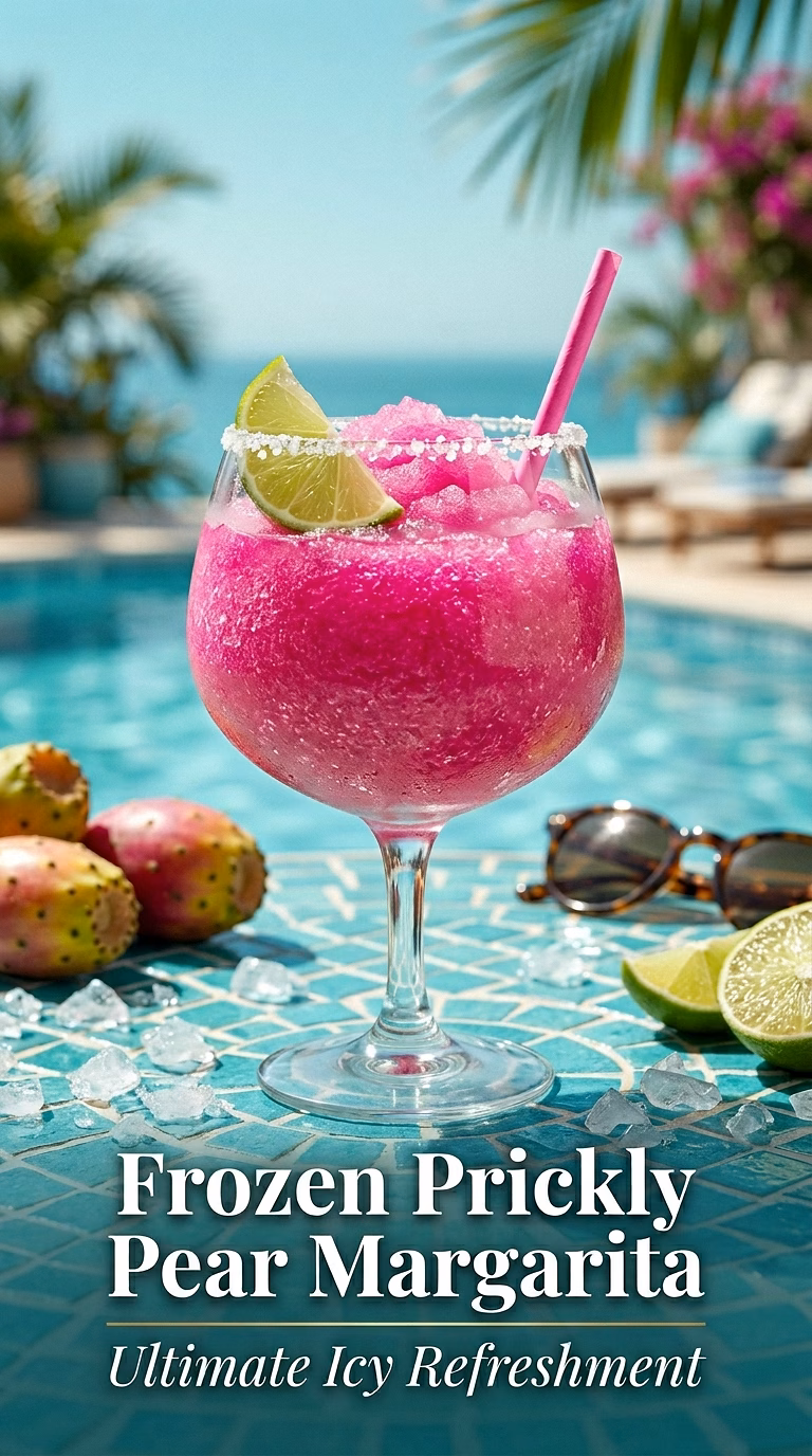 Frozen Prickly Pear Margarita