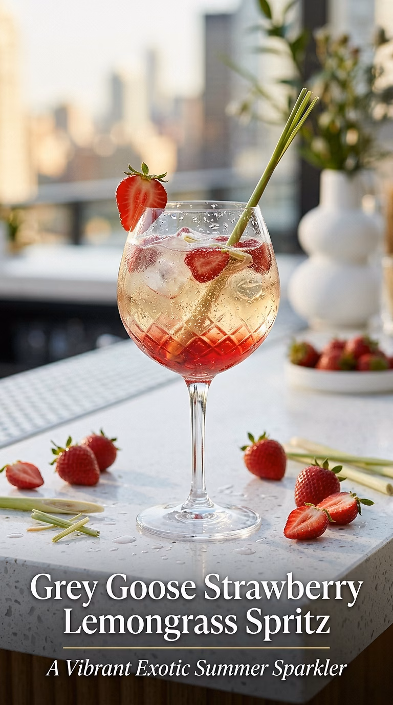 Grey Goose Strawberry Lemongrass Spritz