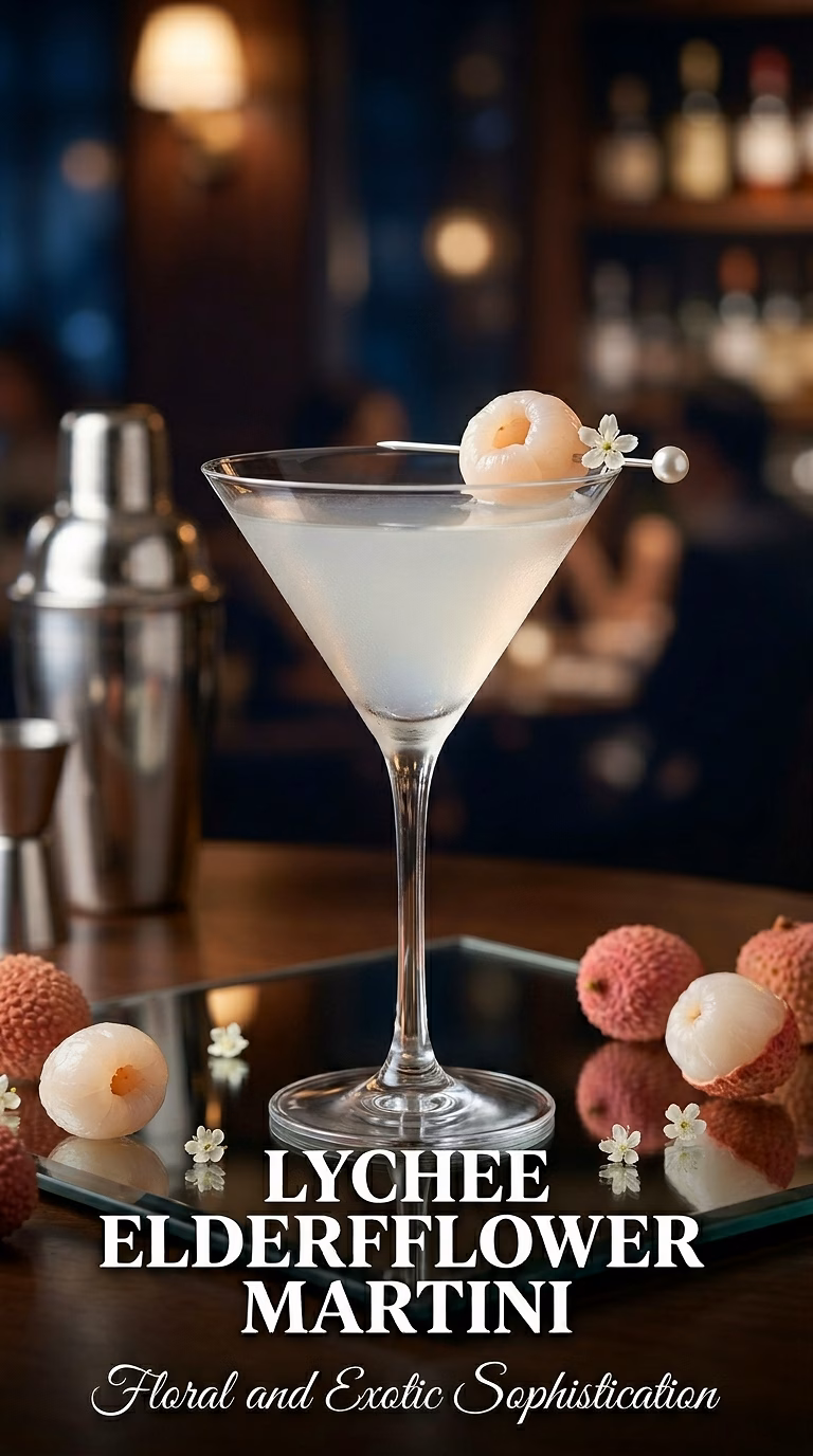 Lychee Elderflower Martini