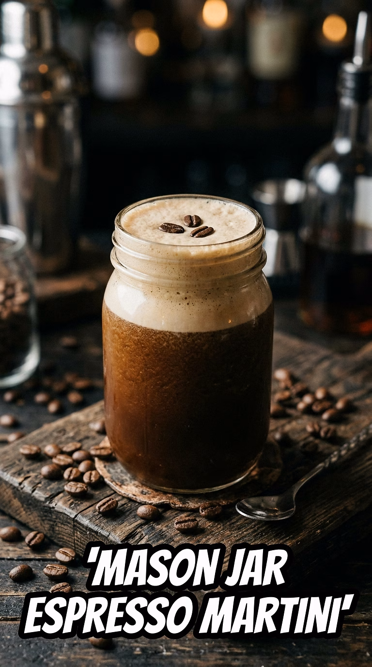 Mason Jar Espresso Martini