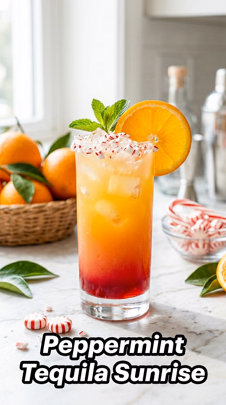 Peppermint Tequila Sunrise