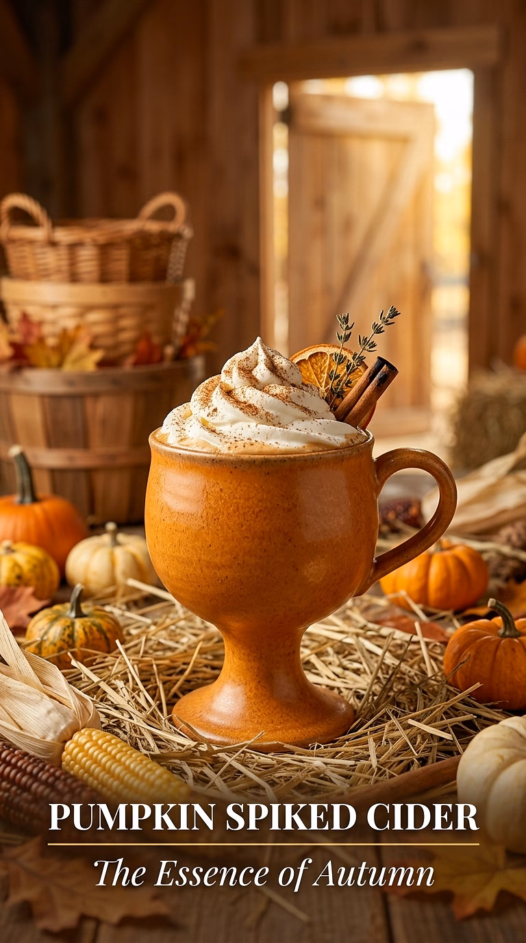 Pumpkin Spice Spiked Hot Apple Cider