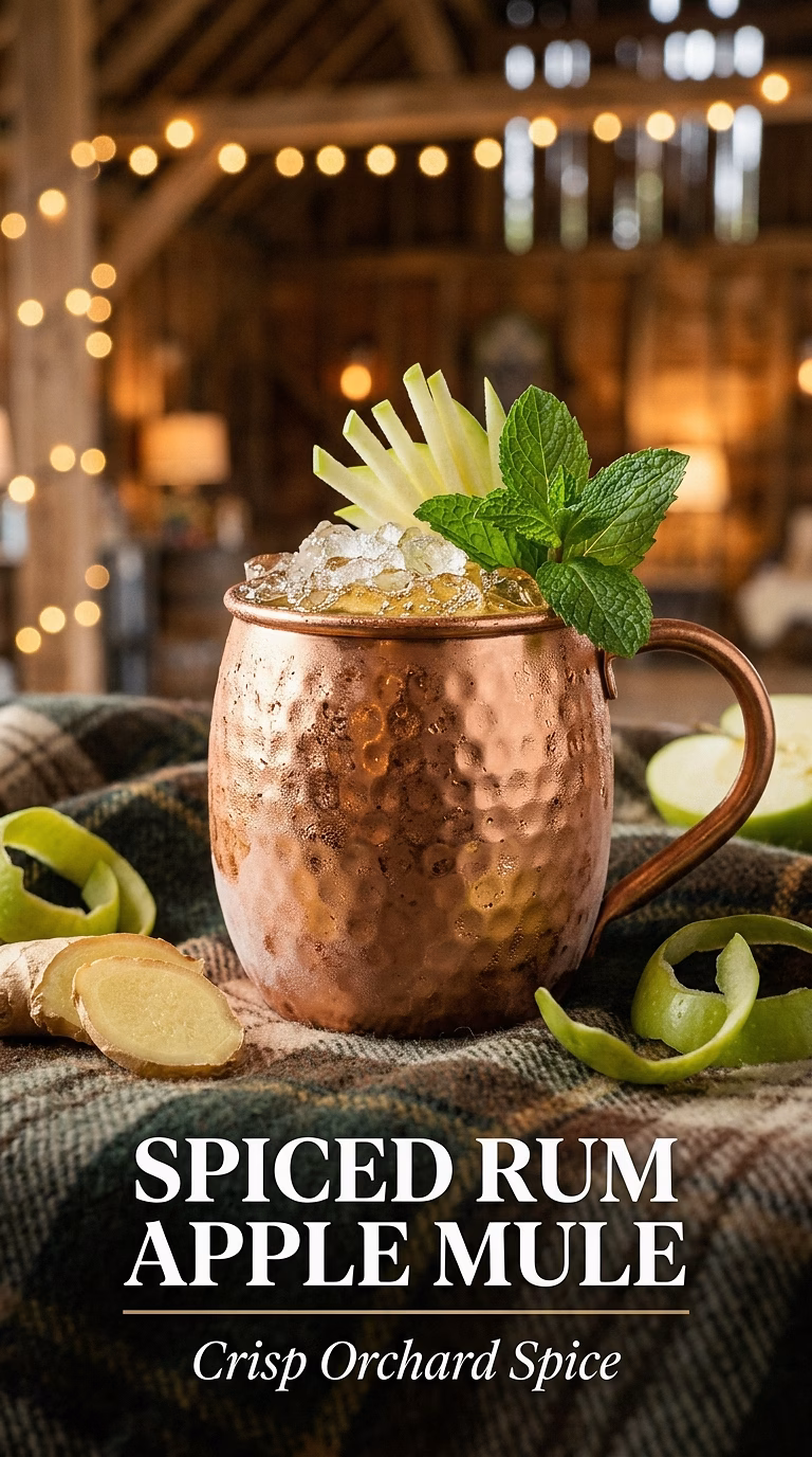Spiced Rum Apple Mule
