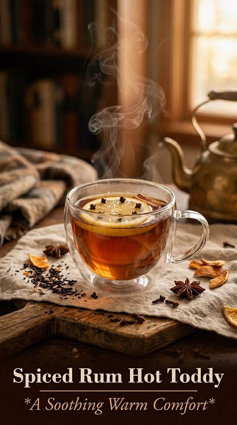 Spiced Rum Hot Toddy
