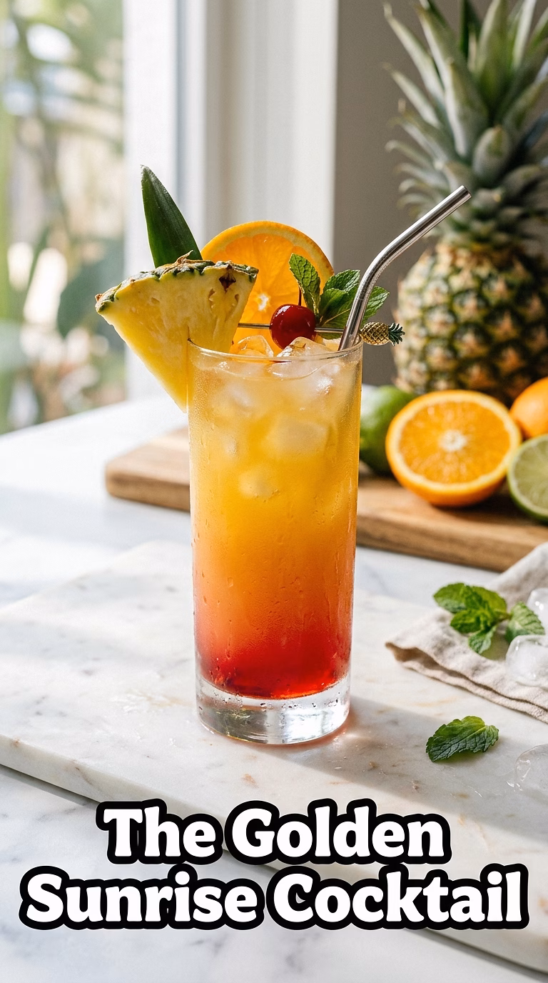 The Golden Sunrise Cocktail