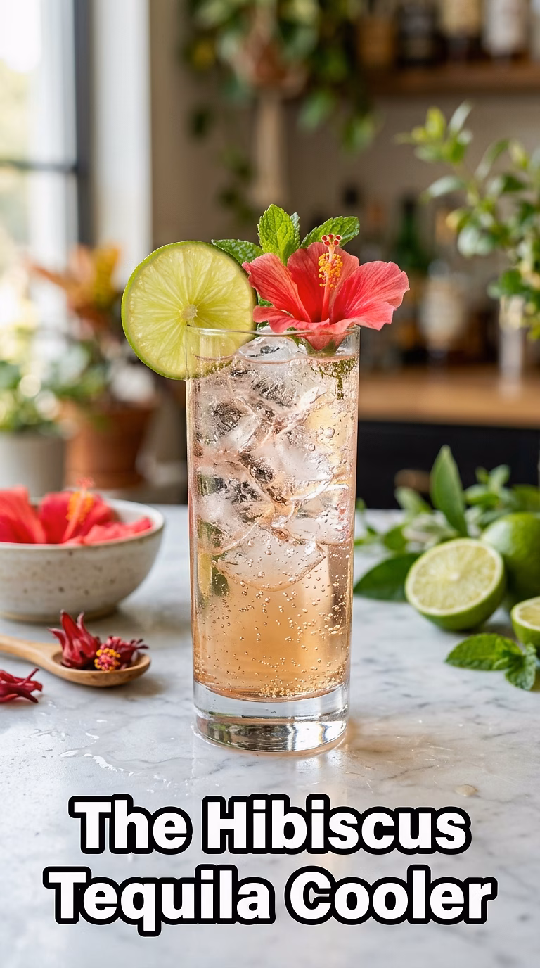 The Hibiscus Tequila Cooler