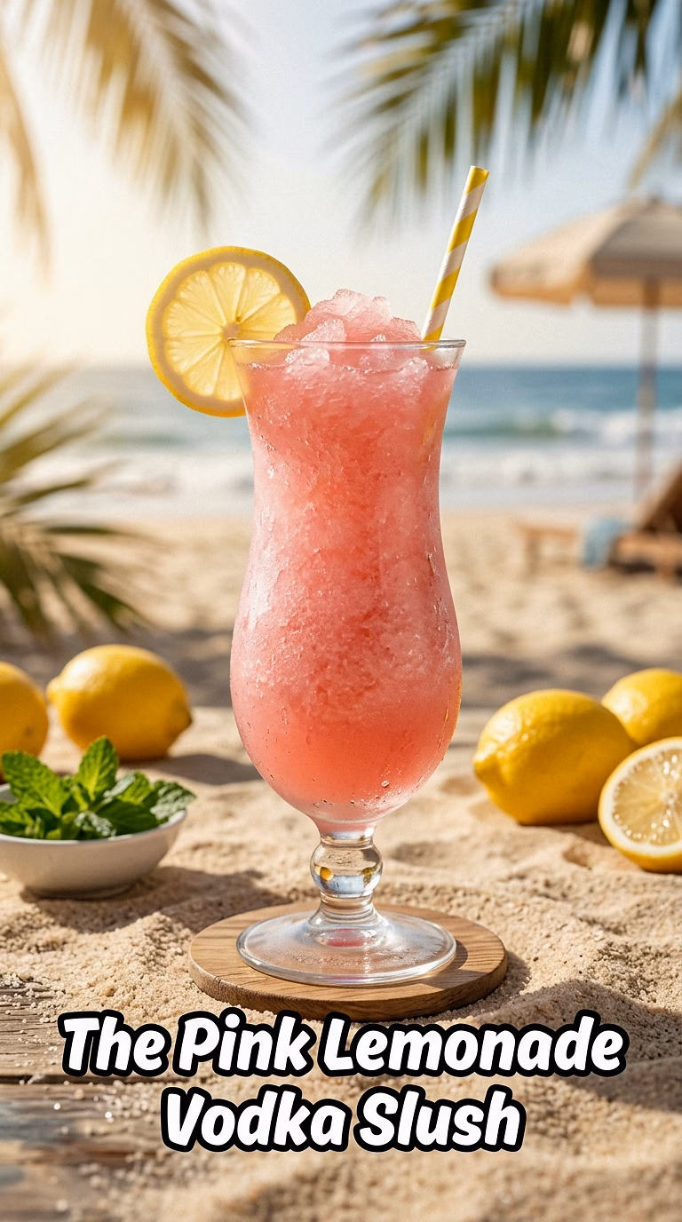 The Pink Lemonade Vodka Slush