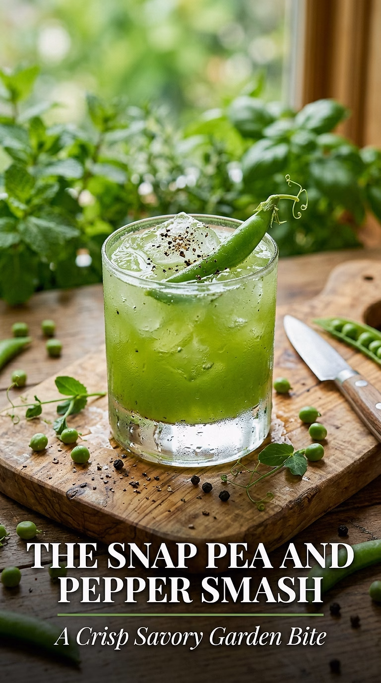 The Snap Pea and Pepper Gin Smash