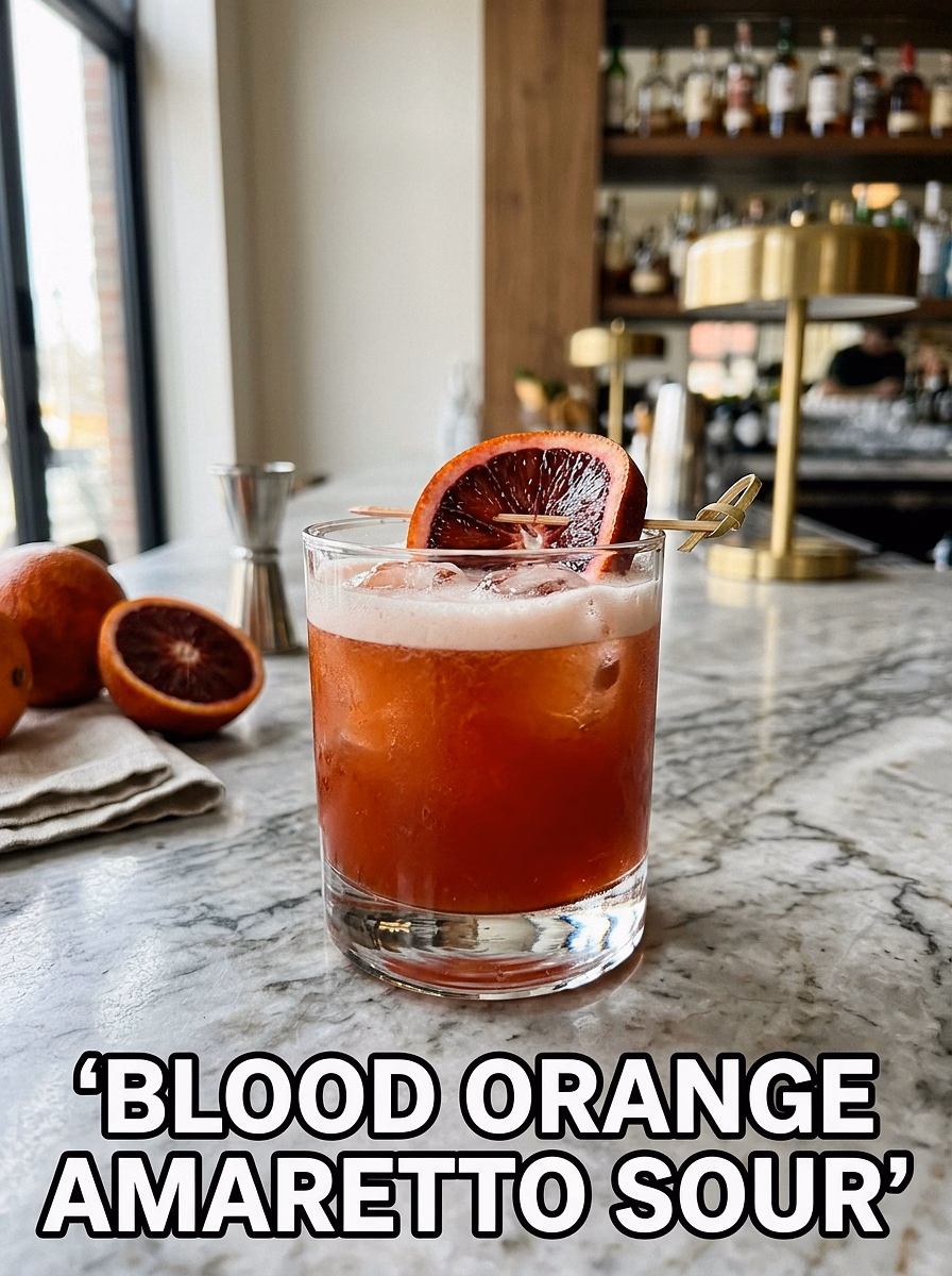 Blood Orange Amaretto Sour