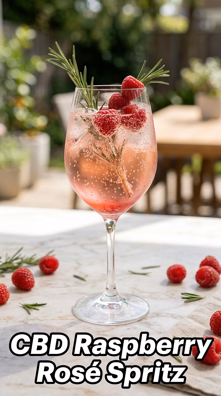 CBD Raspberry Rosé Spritz